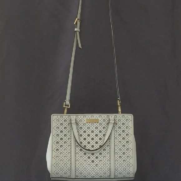 Kate Spade White Perforated Satchel/Crossbody - Picture 13 of 13